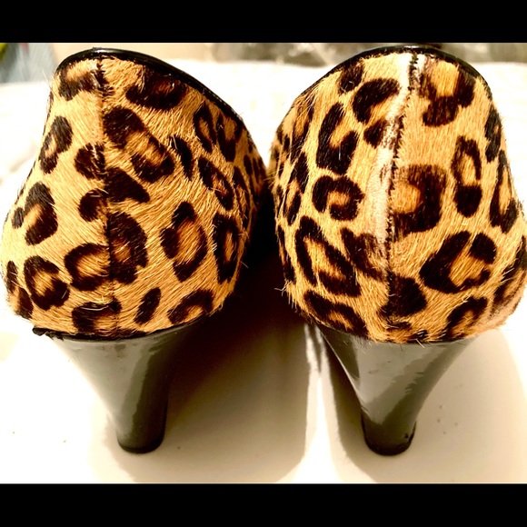 Franco Sarto Leopard Print Wedges - Picture 8 of 12